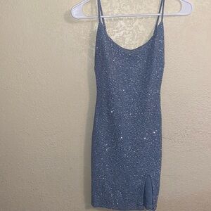 NWT Light Blue Mini Homecoming Dress